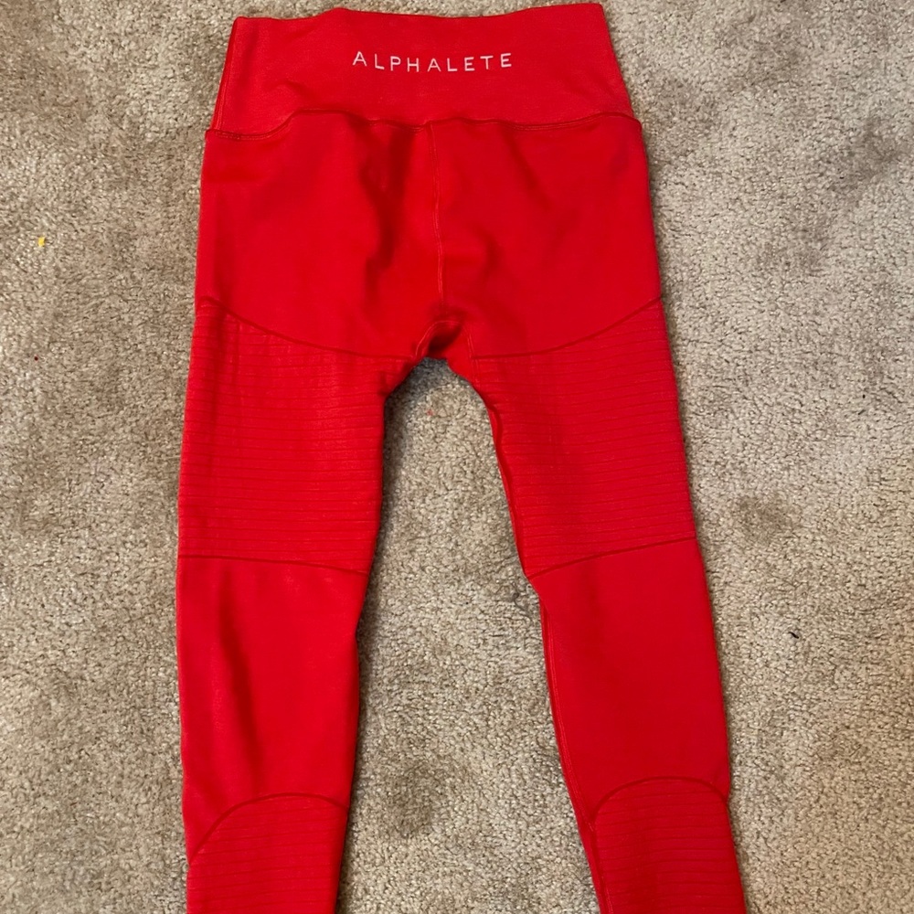 Alphalete OG revival leggings Red